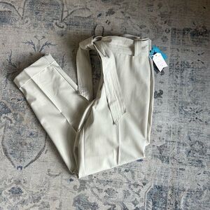 NWT Rachel Zoe High-Waisted Paperbag Tie Pants – Slim Leg – Size 8
